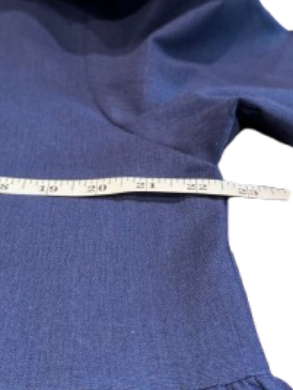 NWT Mordenmiss Navy Cotton Linen Tunic Lagenlook Midi Dress with Pockets (XL) - Picture 14 of 16